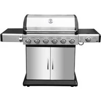 El Fuego Gasgrill Gasgrill "Deluxe" von El Fuego®, 6+1 Brenner, aus Edelstahl
