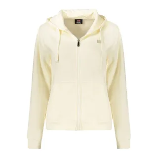 Norwegen 1963 Weißer Baumwoll-Damen-Hoodie Sweatshirt