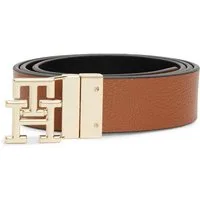 Tommy Hilfiger Wendegürtel TH LOGO REV PEBBLE