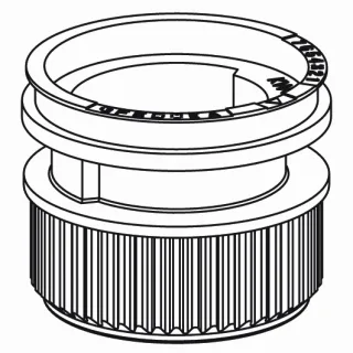 KWC Temperaturring ORCINO D33.9 H27.1, orange,606176 606176