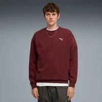 PUMA Langarmshirt ESS ELEVATED RELAXED WASH CREW FL sportlicher Stil