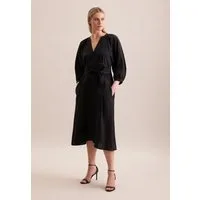 seidensticker Sommerkleid Schwarze Rose 3/4 Rundhals Uni