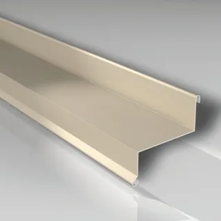 Aluminium Fensterbank mit Tropfkante | 20 x 100 x 20 mm | Länge 2000 mm