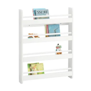 SoBuy Kinderregal, Weiß, Holzwerkstoff, Holz, 60x80x12 cm, Kinder- & Jugendzimmer, Kindermöbel, Kinderregale