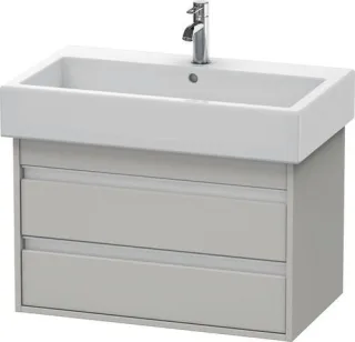 Duravit Ketho Waschtischunterbau wandhängend Betongrau Matt 750x440x480 mm - KT663700707 KT663700707