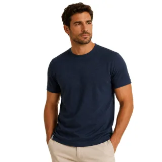 Threadbare - "Gosford" T-Shirt für Herren/Damen Unisex, Regulär (Marine)