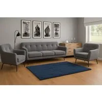 A&J MöbelLand GmbH Polstergarnitur BENITO: 3-Sitzer Sofa + 2 Sessel, (Bringen Sie mit dem stilvollen Set BENITO, bestehend aus einem großzügigen 3-Sitzer Sofa und zwei komfortablen Sesseln, Eleganz und Gemütlichkeit in Ihr Wohnzimmer., 3-tlg., Hochwe