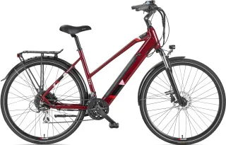 Telefunken "Expedition XC940" 24 Gang Shimano Acera Schaltwerk Kettenschaltung Heckmotor 250 W ca. 100 km Reichweite;hydraulische Scheibenbremsen;Straßenzulassung, Trekking Elektrofahrrad, Damen, 28 Zoll, 36 V 417,6 Wh Akku, Pedelec