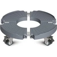 TUWENA Pflanzenroller Pflanzenroller, Blumentopf Untersetzer mit Rollen 39-54cm Verstellbar, Für GroßE PflanzgefäßE im Innen- und AußEnbereich, 200kg Tragkraf
