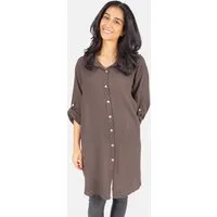 Seasons of April Hemdbluse Oversized Musselinbluse Jessy (1-tlg) Musselin Hemdbluse mit Knopfverschluss 100% Baumwolle