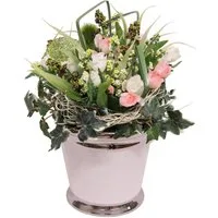Kunstpflanze Mini Röschen Rose, I.GE.A., Höhe 28 cm