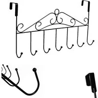 BAYLI Türgarderobe 42,5cm Türgarderobe mit 7 Haken Kleiderhaken Türhakenleiste Garderoben