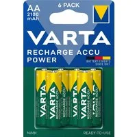 VARTA Recharge Accu Recycled AA 2100 mAh Akkupacks Mignon AA 2100 mAh (6 St)