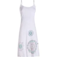 Vishes Sommerkleid Damen Sommer-Kleider Mini-Kleid Jersey-Kleid Spagettiträger-Kleid Goa, Hippie, Retro Style