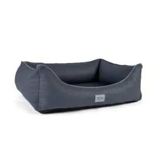 TrendPet Runa Kunstlederbett grau M