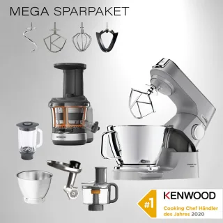 Kenwood Küchenmaschine Titanium Chef Baker Silber KVC85.594SI -...