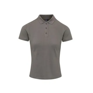 Premier Damen Polo-Shirt Coolchecker mit CoolPlus (Dunkelgrau)