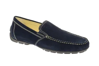 Geox U1144V MONER Herren Slipper Halbschuhe blau wasserdicht atmungsaktiv