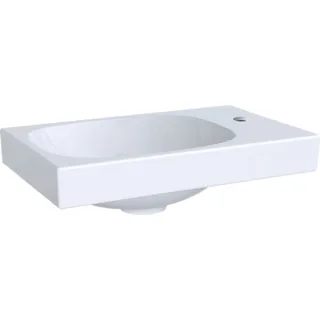 Geberit Acanto Handwaschbecken, asymmetrisch, 400x250mm mit Hahnloch rechts, ohne Überlauf., weiss,  500635018