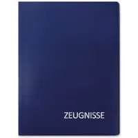 Roth Ideen Organisationsmappe ROTH Zeugnismappe Basic, aus PP, DIN A4, blau