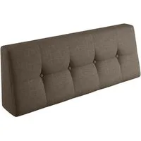 sunnypillow Rückenkissen Palettenkissen gesteppt Rückenkissen 120x40x20/10cm, Braun