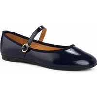Day Vine Damen Mary Jane Ballerinas in Lackoptik mit verstellbarem Riemen Ballerina