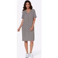 Witt Etuikleid Tunika-Kleid Kurzarm mit Alloverdruck, in Viskosequalität