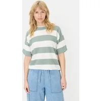 camel active Kurzarmshirt aus reiner Baumwolle Halbarm