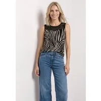 STREET ONE Mesh-Top mit Mesheinsatz, atmungsaktiv, elastisch, pflegeleicht