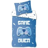 BrandMac Kinderbettwäsche Game Over Controller Bettwäsche Set 2 tlg 135 x 200 cm 100% Baumwolle, 2 teilig, Langlebig