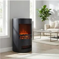 GLOW FIRE Elektrokamin Focus Elektrokamin LED Ofen, Elektrischer Kamin, Timer, Realistisches Flammenspiel, LED Feuer