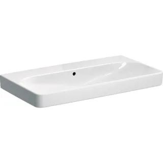 Geberit Smyle Square Waschtisch, 90x48cm ohne Hahnloch, mit Überlauf, KeraTect, 500250018 500250018