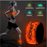 ELANOX LED Blinklicht LED Armband Leuchtband Sport Outdoor Reflektorband Sicherheitslicht