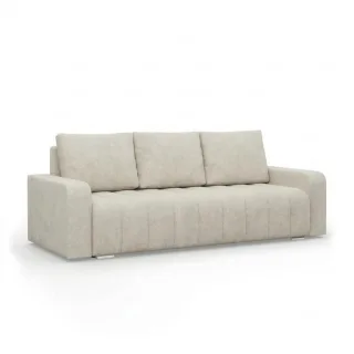 Mebligo Sofa, Beige, Textil, 3-Sitzer, 97x87x227 cm, Wohnzimmer, Sofas & Couches, Sofas, 3-Sitzer Sofas