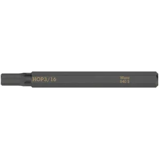 Wera 840 S Hex-Plus Innensechskant Bits für Schlagschraubendreher, metrisch - 05018156001