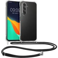 kwmobile Smartphone-Hülle Necklace Case für Samsung Galaxy A17 4G / 5G, Hülle Silikon mit Handykette - Band Handyhülle