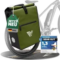 MIVELO Fahrradtasche 2in1 Gepäckträgertasche für Fahrrad wasserdicht, 25 Liter Volumen