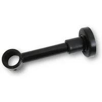 nodeko Wandträger Wandhalterung für Gardinenstangen, für Vorhangstangen 28 mm Durchmesser, (Sockel mit Abdeckkappe, Trägerauge, Schrauben und Dübel), für Vorhangstangen, Wandbefestigung