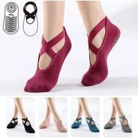 GOLDEN Sportsocken rutschfeste Socken Damen für Yoga Pilates Tanz Ballet mit Griffen