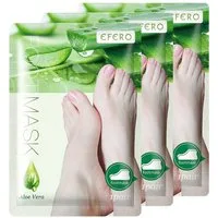P-Beauty Cosmetic Accessories Fußmaske Hornhautentferner Fusspeeling Socken Fußpflege mit Aloe Vera, 3-tlg.