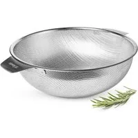 Sendez Seiher Küchensieb ⌀28 cm mit 2 Griffen feinmaschig Abgießsieb matt, Edelstahl, (1-St)