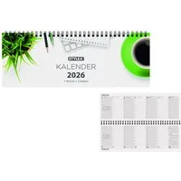 Stylex Schreibwaren Terminplaner Schreibtischquerkalender 2026 / 56 Blatt / 1 Woche = 2 Seiten
