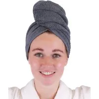 Betz Turban-Handtuch mit Knopf BERLIN Kopfhandtuch Haarturban, (1-St), mit Knopfverschluss