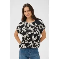 KAFFE Kurzarmbluse Bluse kurzarm KAvilia