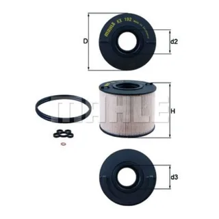 Mahle Kraftstofffilter Audi Q7 Porsche Cayenne VW Touareg