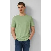 s.Oliver Kurzarmshirt T-Shirt T-Shirt in Flammgarnstruktur mit Brusttasche