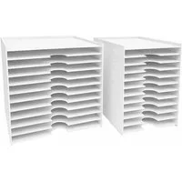 HR Direktverkauf GmbH Briefablage Organizer für Papier und Dokumente - nachhaltige Ablage mit 12 Fächern (15-St)