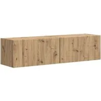 vidaXL TV-Wand TV-Wandschrank 2 Stk. Kunsthandwerk Eiche Holzwerkstoff, (2-St)