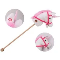 JOHNTOY Steckenpferd 22278 Einhorn Steckenpferd mit Sound
