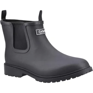 Cotswold Barton TPR+Neopren Herren schwarze Gummistiefel